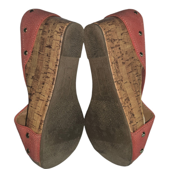 Women's Montego Bay Club TALLY Coral Wedges Size 8.5 - Picture 8 of 9